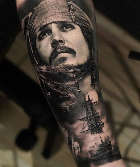 jack da tattoo|jack sparrow swan tattoo.